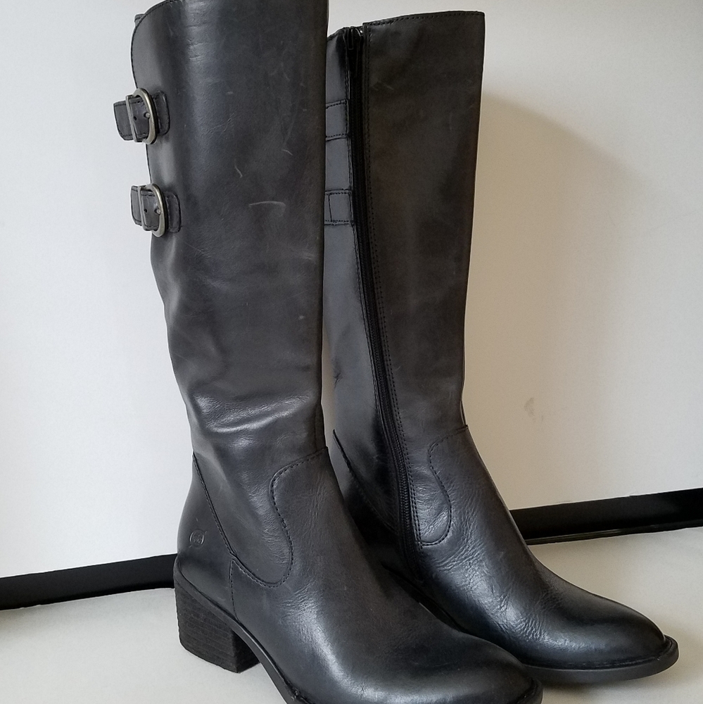 NIB Born "Brey" Black Tall Riding Boots